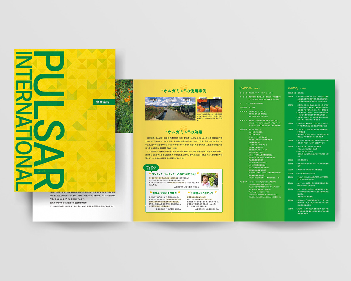 株式会社パルサー・インターナショナル様 / 会社案内